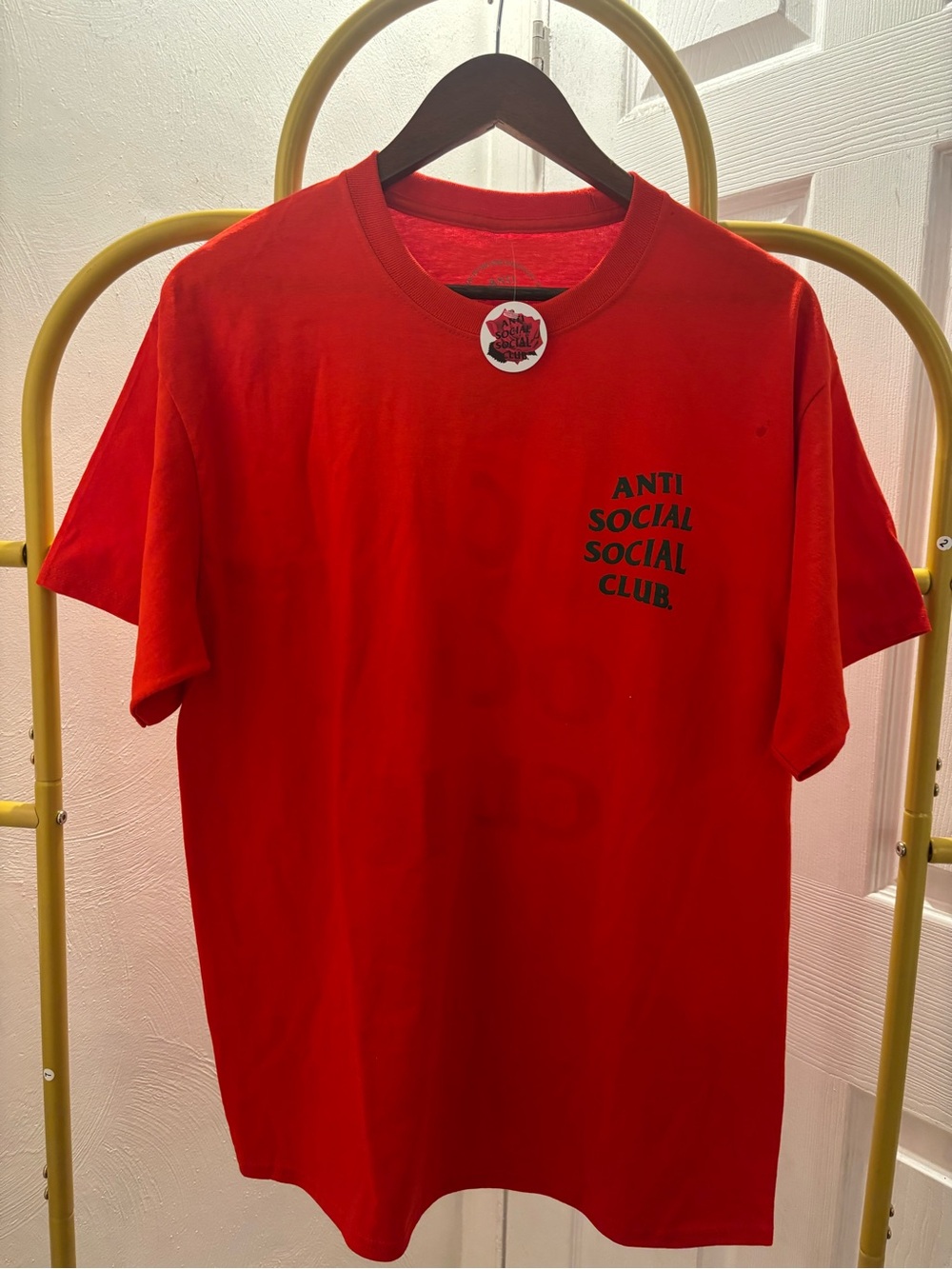Anti Social Social Club Red Short Sleeve Logo Tee